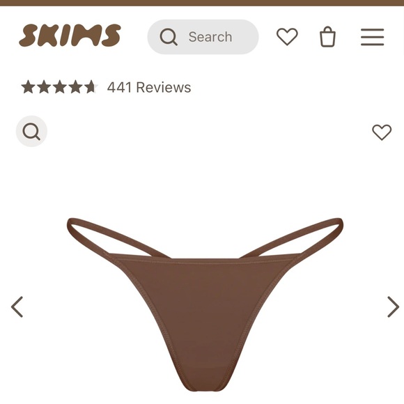 Skims “T-String” thong panty / 4x - Picture 5 of 6